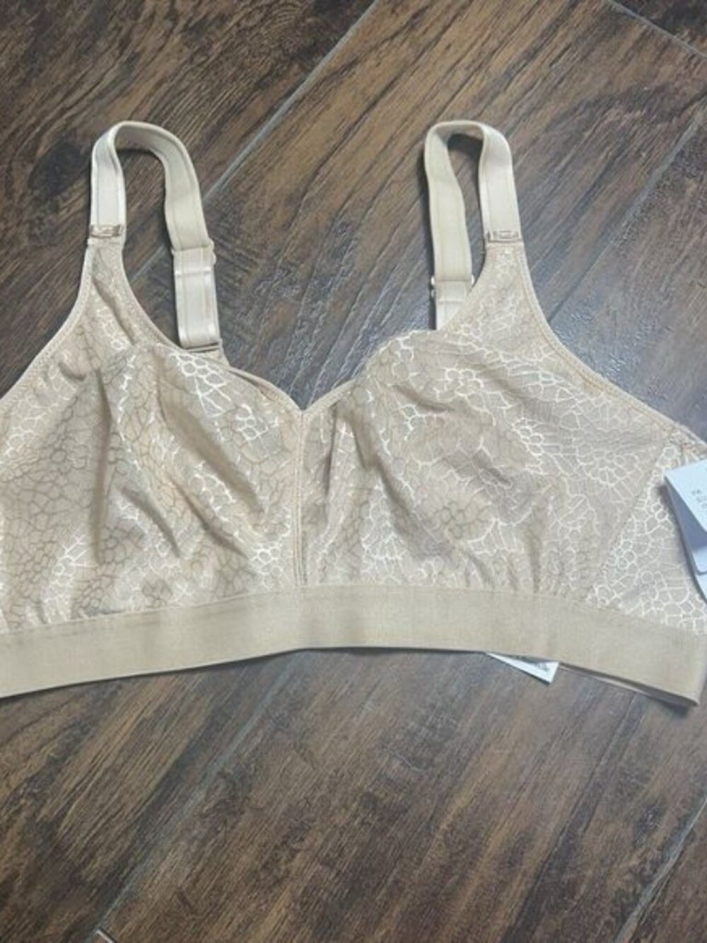 Chantelle C Magnifique 1892 Bra 40D Wireless Minimizer Nude Unlined Seamless NWT